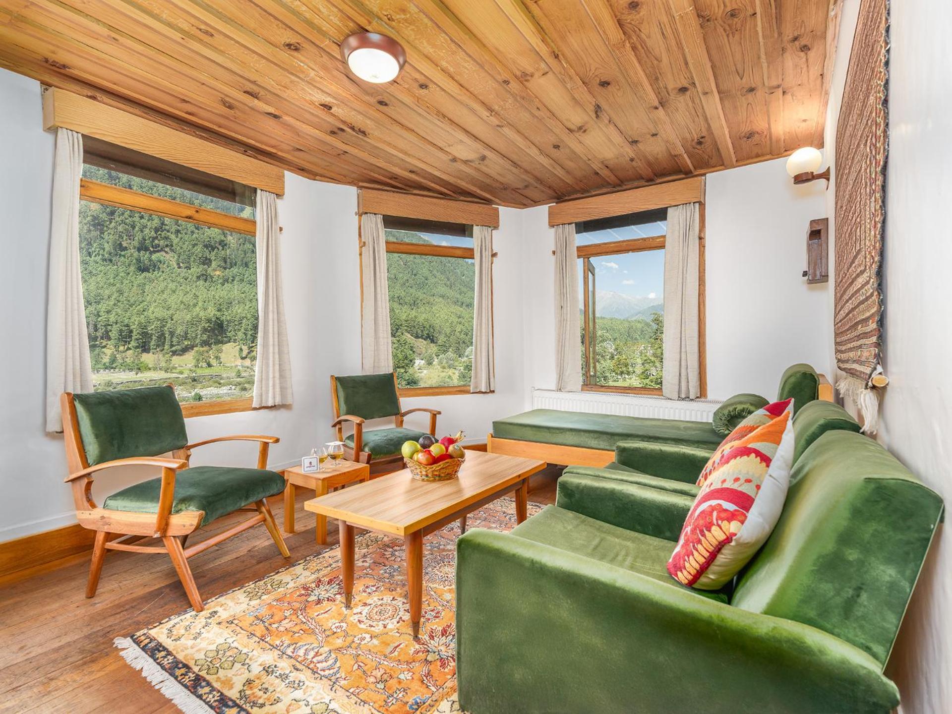 100m2 1 slaapkamer, 1 privé badkamer in Pahalgām Buitenkant foto